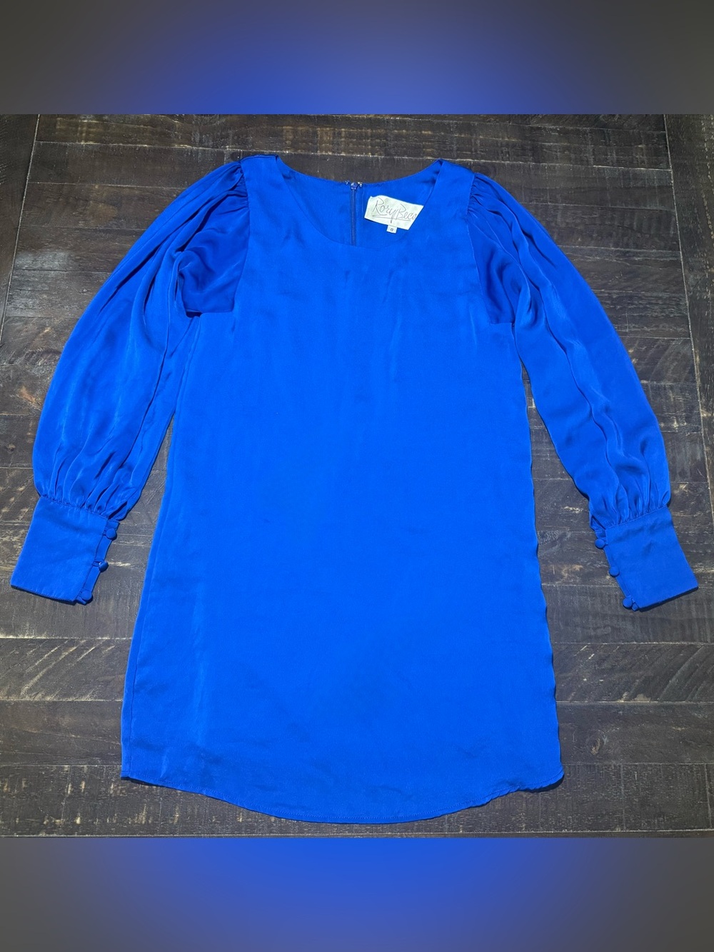 Rory Beca Blue Silky Dress Sz 0 Summer Party Formal